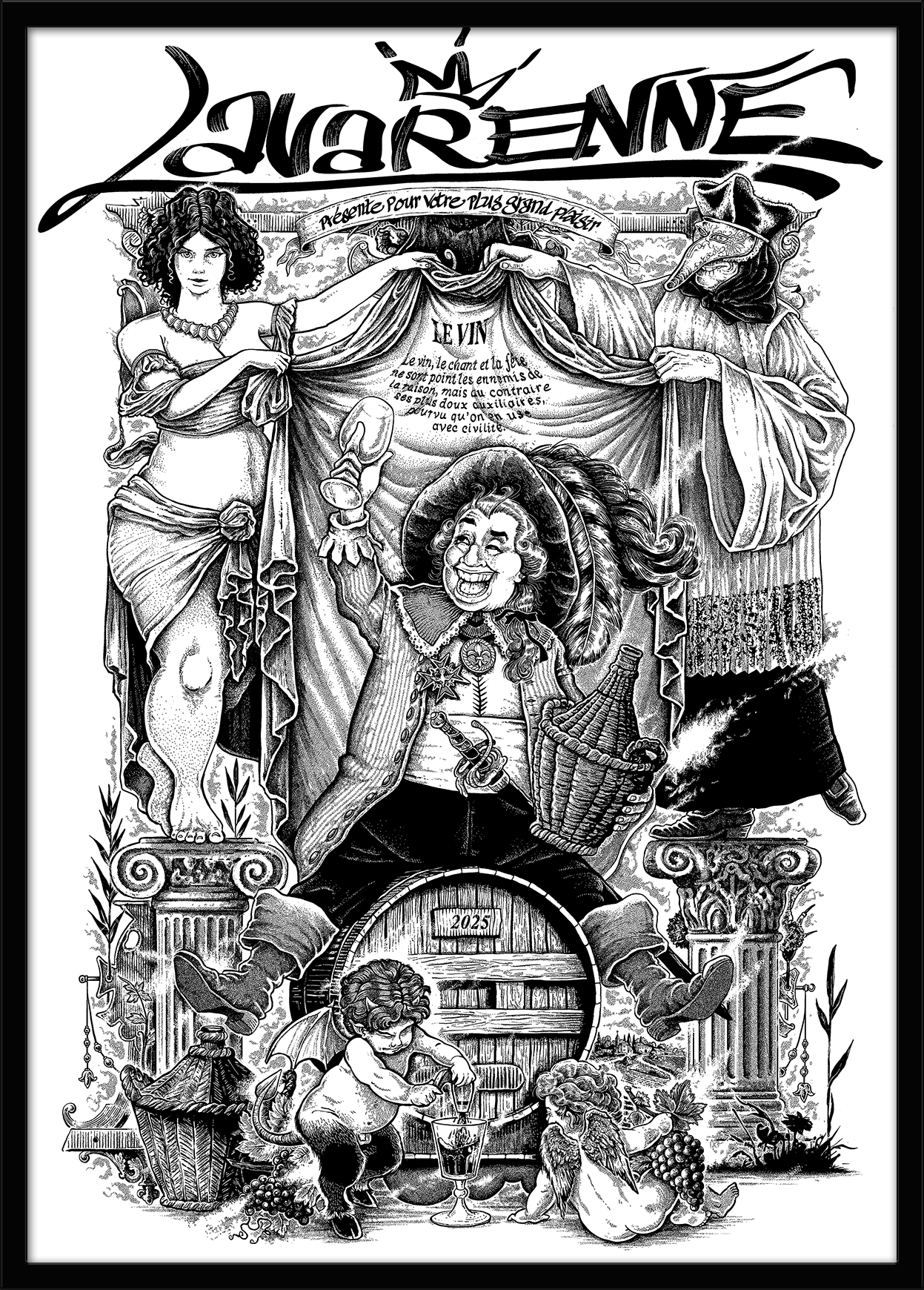 Affiche Le vin