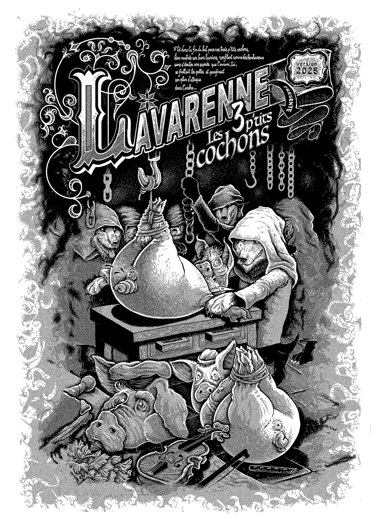 Affiche 3 p'tits cochons
