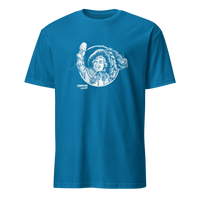 T-shirt noir LAVARENNE visuel gravure d'un personnage d'ancien régime levant son verre — détail du visuel